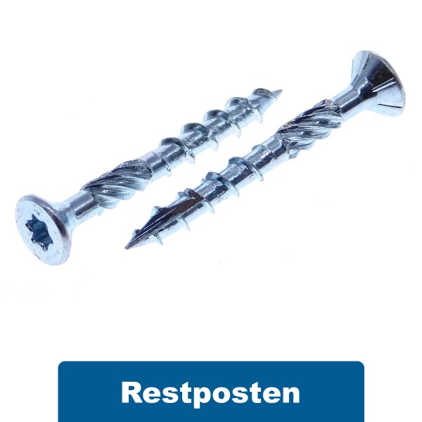 Holzbauschrauben CE Stahl S 3,5x40 -T15 galv. verzinkt - 500 Stk.