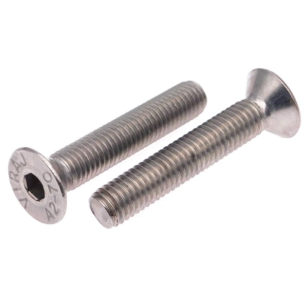 Senkkopfschrauben ISO 10642 mit Innensechskant Edelstahl A2nsechskant Edelstahl A2 ISO 10642