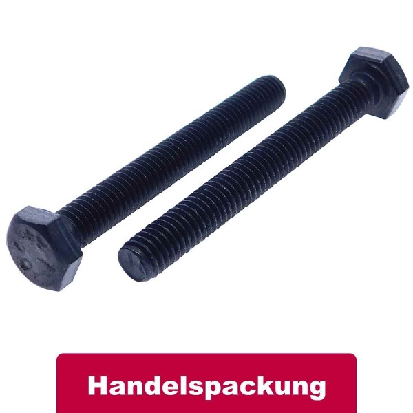 Schwarze Sechskantschrauben Edelstahl A4 DIN 933