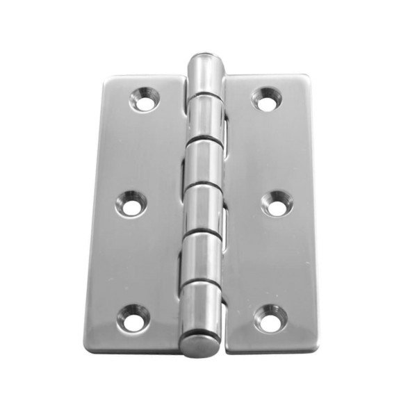 Kistenscharnier aus Edelstahl A4 55 x 100 x 1,5 mm #8567