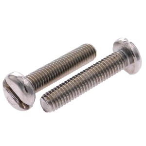 Flachkopfschraube mit Schlitz Edelstahl A2 DIN 85