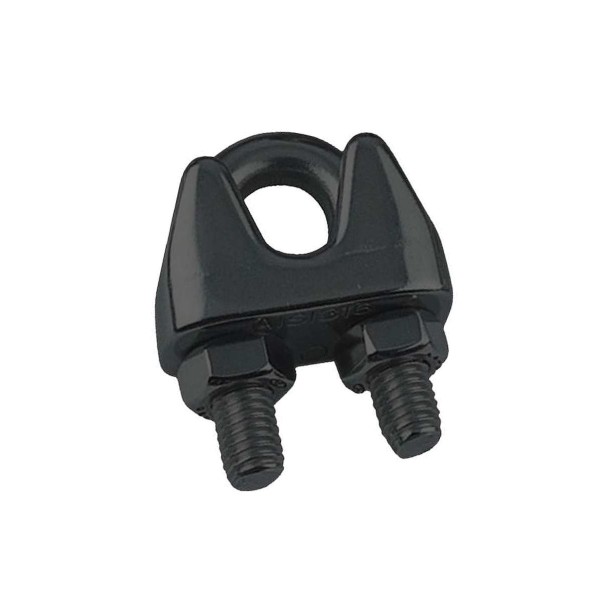 Drahtseilklemme Edelstahl A4 schwarz matt