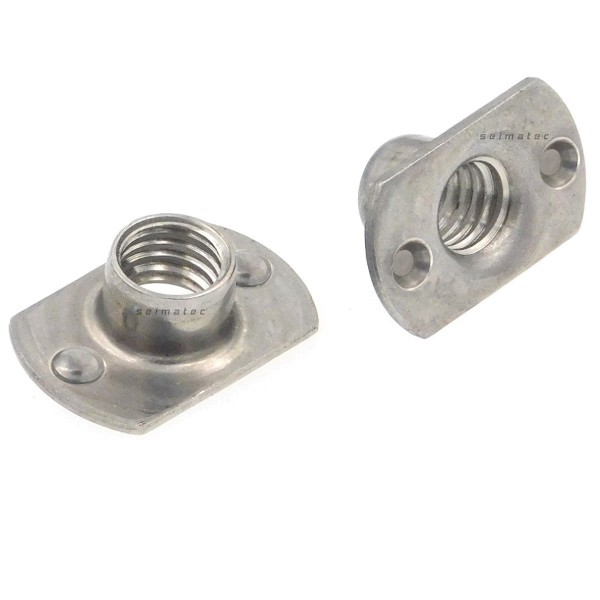 Schweißmutter aus Edelstahl A2 Form B