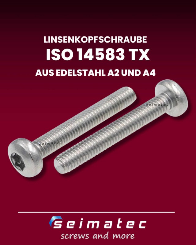 14583-Linsenkopfschrauben-TX-Antrieb-Edelstahl-A2-und-A4