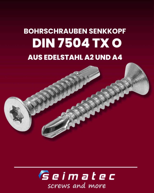 7504-Bohrschrauben-Blechschrauben-Senkkopf-TX-Antrieb-A2-und-A4