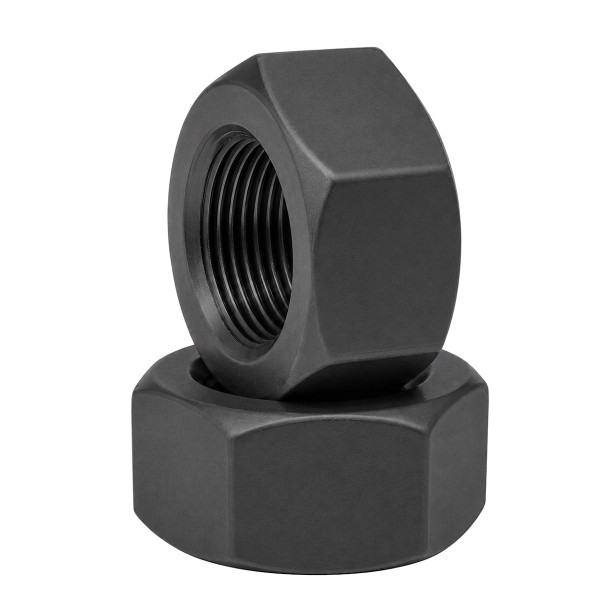 DIN 934 8 Sechskantmuttern Stahl schwarz mit Feingewinde