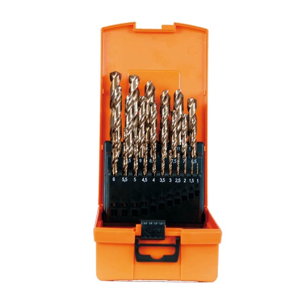 Spiralbohrer Kurz HSS-Co 5% DIN 338 Typ VA ECO im 25tlg. Set
