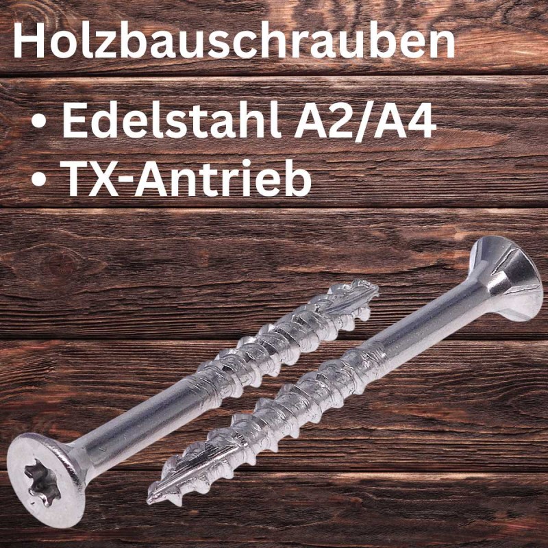 Holzbauschrauben aus Edelstahl