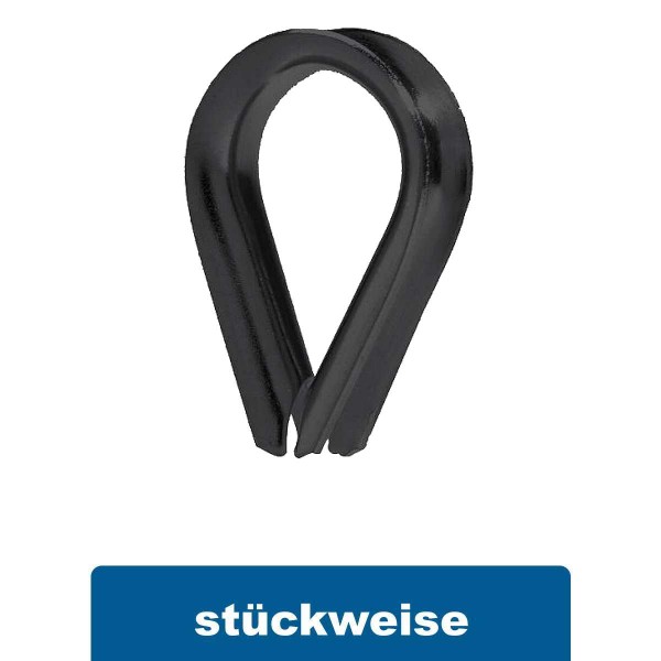 Kausche Edelstahl A4 schwarz matt schwere Ausführung