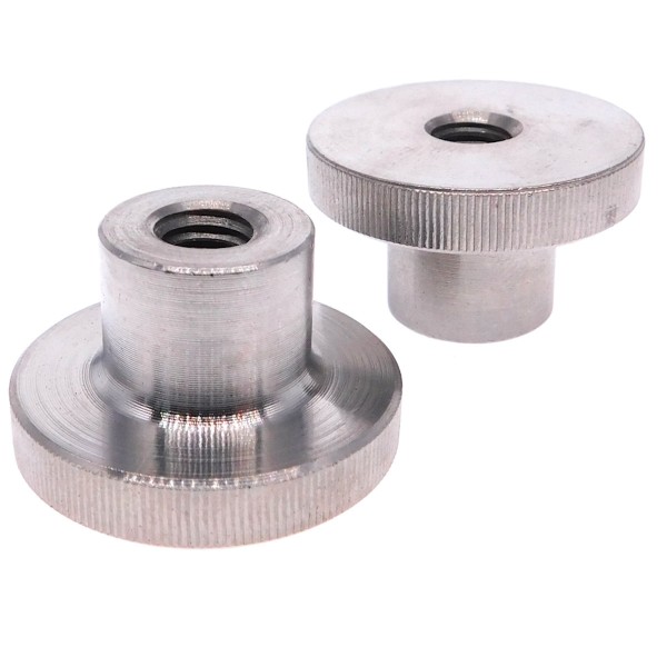 Rändelmuttern hohe Form Edelstahl 1.4305 DIN 466