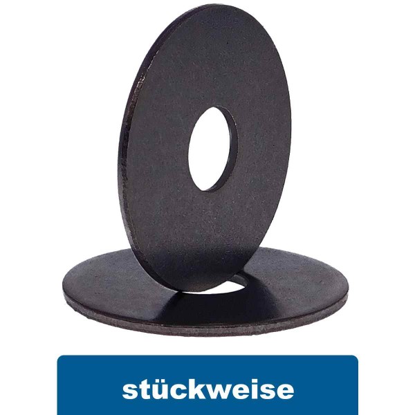 Kotflügelscheibe Edelstahl A4 schwarz  #9054