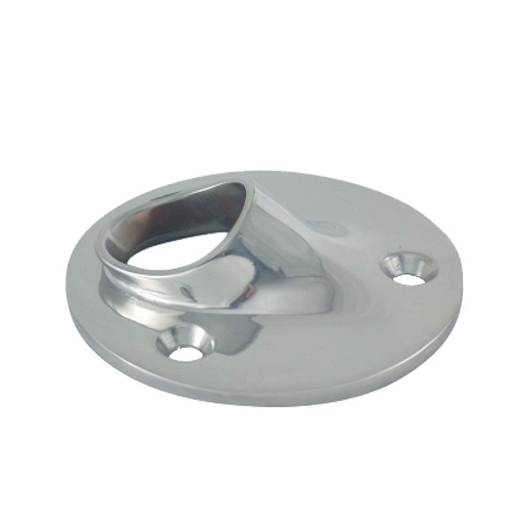 Relinganschweißfuß rund 45° Edelstahl A4-AISI 316 #086120