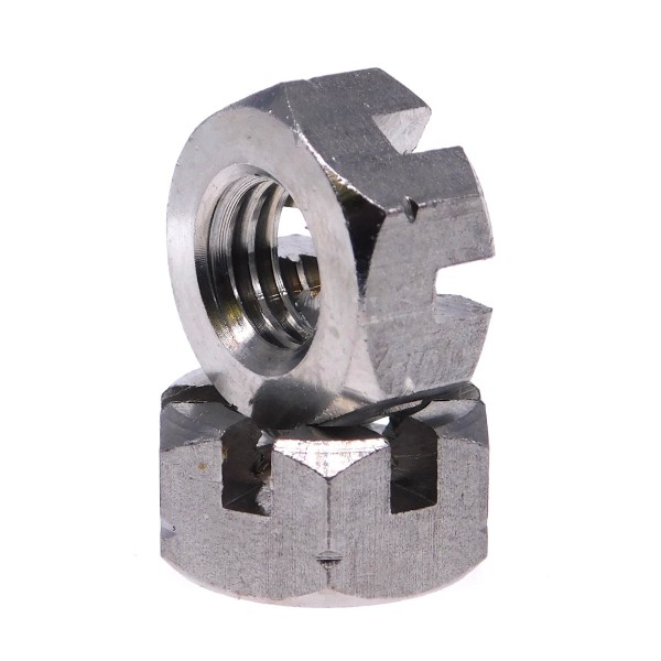 Kronenmuttern niedrige Form Edelstahl A2 DIN 937