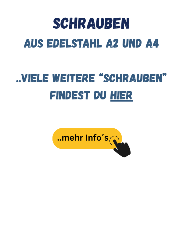 Schrauben | Sechskantschrauben | Zylinderschrauben | Linsenschrauben Edelstahl