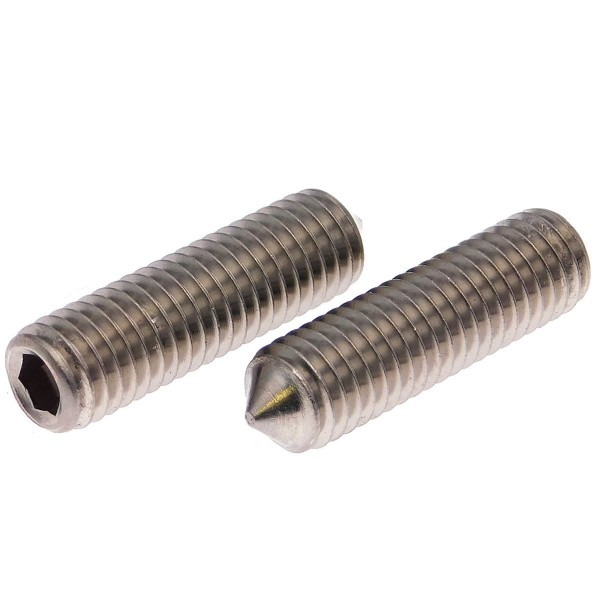 Gewindestifte mit Spitze Edelstahl A1/A2 DIN 914