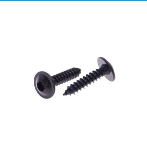 Blechschrauben mit Bund TX 1.4303 schwarz Blechschrauben mit Bund TX 1.4303 schwarz