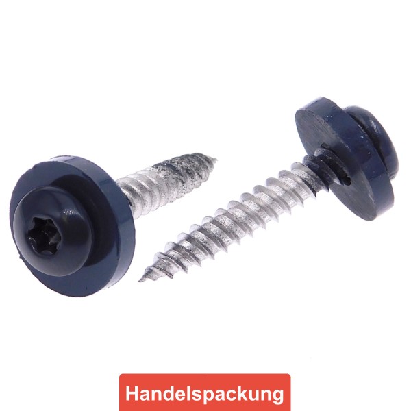 Fensterbankschraube A2 Feingewinde TX Polyamidscheibe grau - B2B