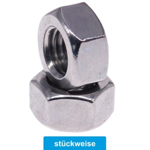 Sechskantmuttern Edelstahl A2-80 DIN 934 Sechskantmuttern Edelstahl A2-80 DIN 934