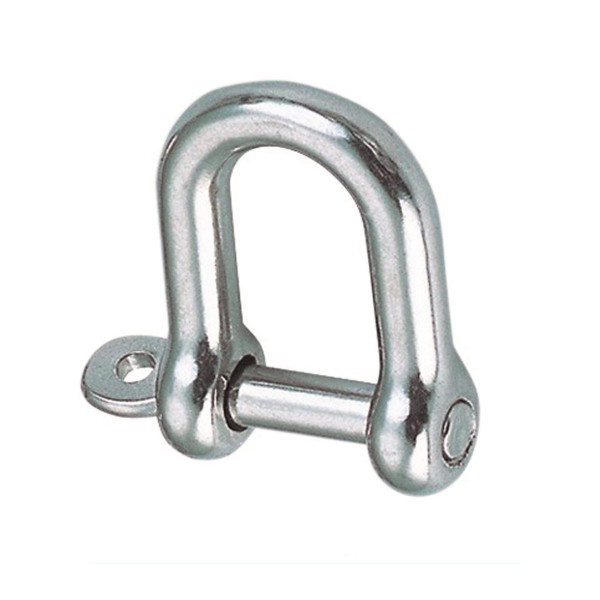 Rundschäkel mit unverlierbarem Bolzen Edelstahl A4