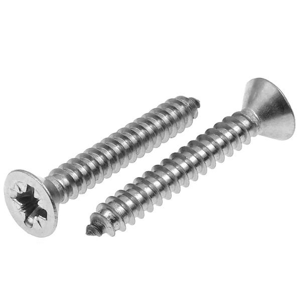 Senkkopf Blechschrauben mit Kreuzschlitz PZ Edelstahl A4 DIN 7982