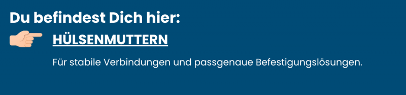 Hülsenmuttern Edelstahl