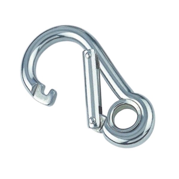 Karabinerhaken mit Spezialverschluss und Kausche A4 #8294