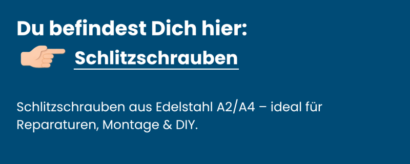 Kategorie-Schlitzschrauben