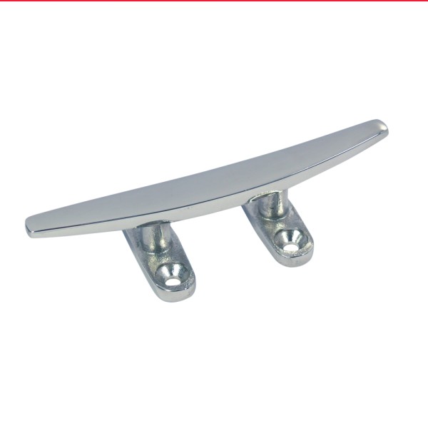 Klampe flach mit vier Bohrungen Edelstahl A4