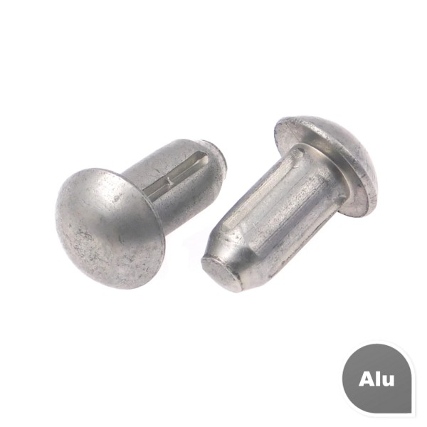 Kerbnagel Halbrundkerbnägel DIN 1476 ISO 8746 Alu