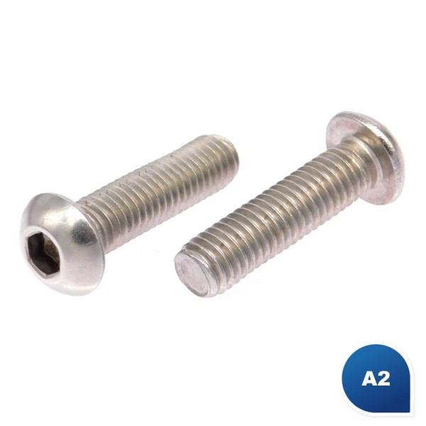 Linsenkopfschrauben ähnlich ISO 7380-1 mit Vollgewinde Edelstahl A2