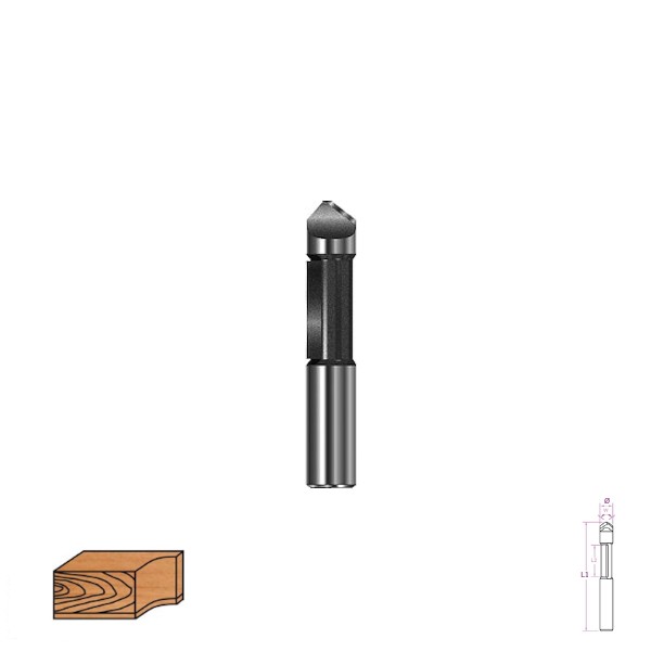 Bohrfräser Hartmetall für Oberfräsen #0332120