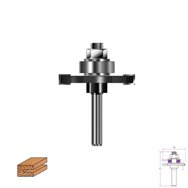 Scheiben-Nutfräser mit Aufnahme HM #03321540