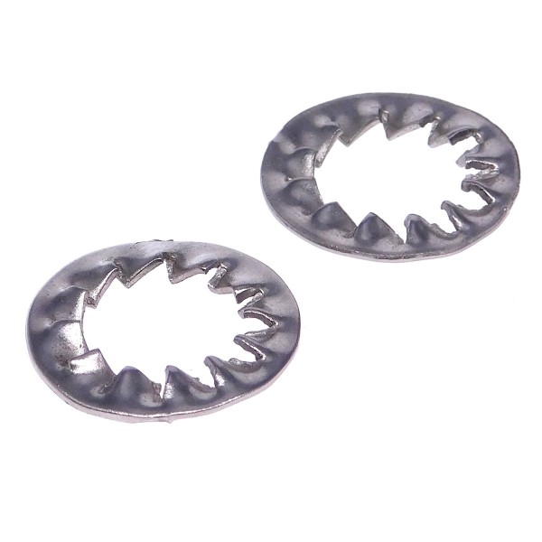 Zahnscheiben für Schrauben Form J A2 DIN 6798