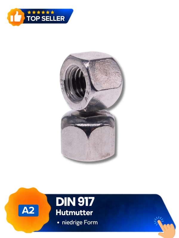 DIN-917-A2-Hutmutter