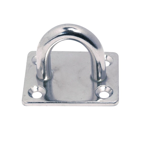 Bügelplatte Decksplatte eckig Edelstahl A2 #8225