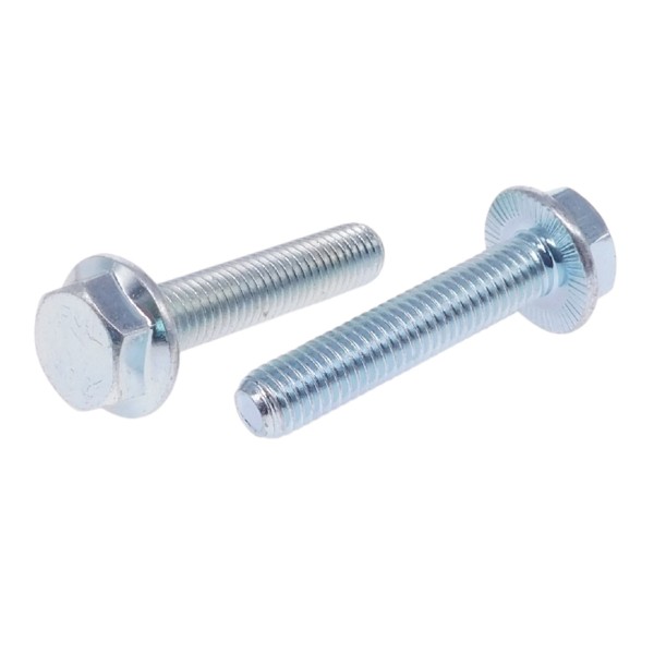 Sechskant Flanschschrauben mit Sperr-Rippen GK 100 Stahl verzinkt