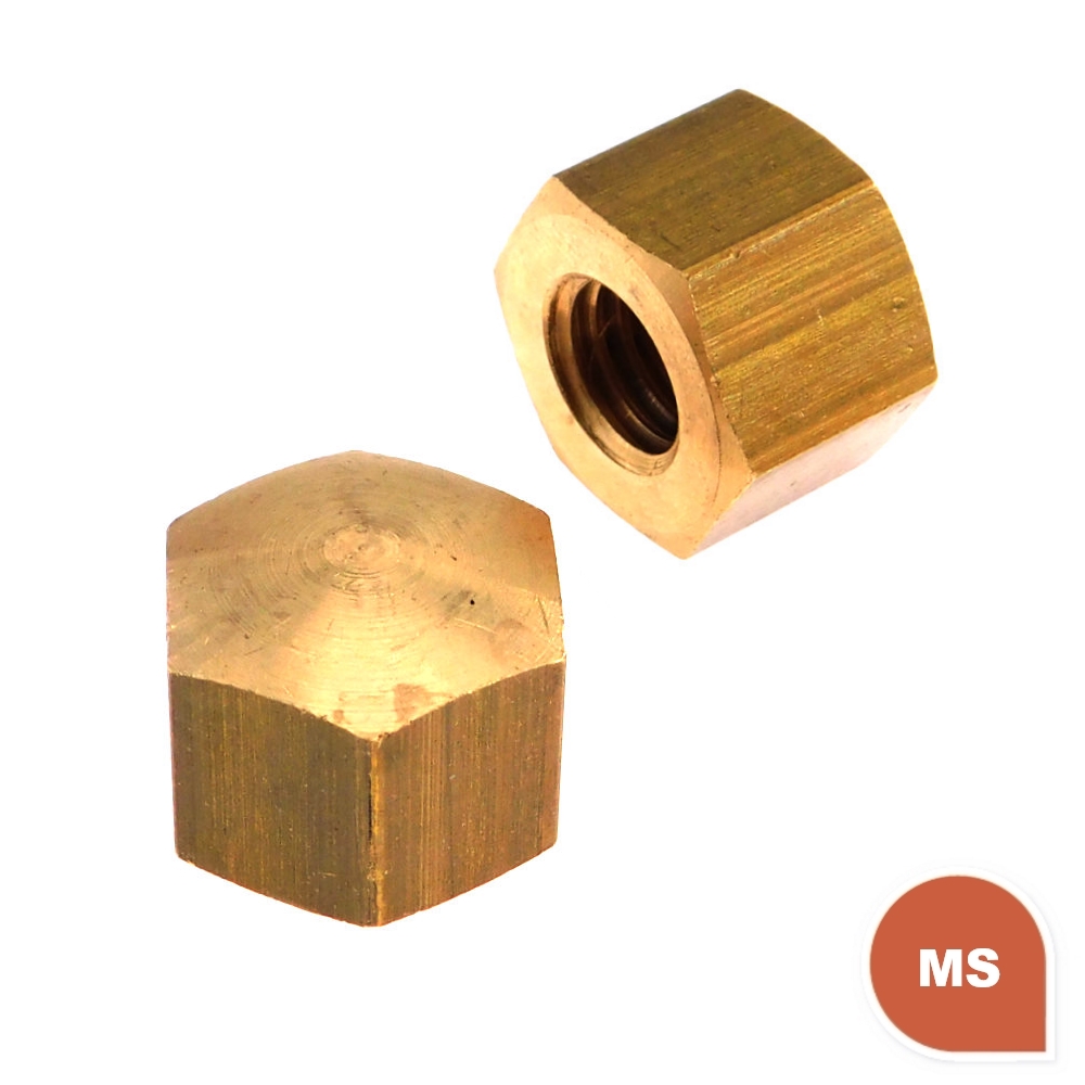 Hutmutter DIN 917 Messing | schrauben-seimatec