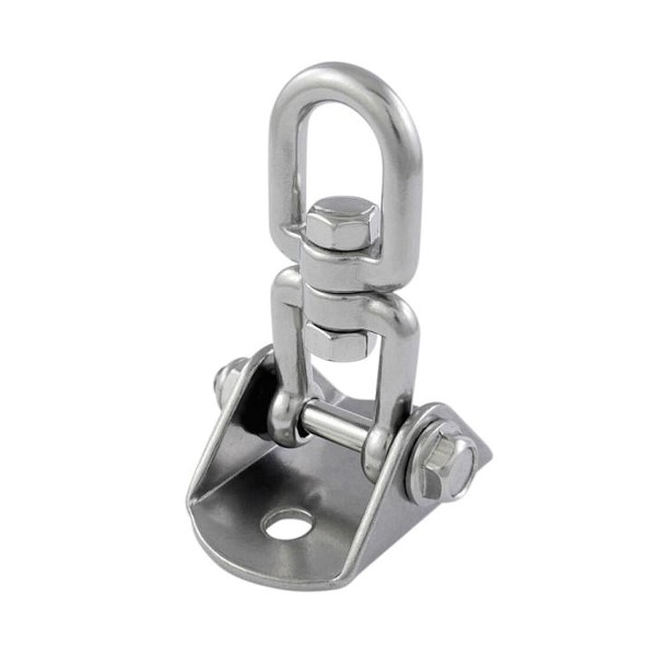 Grundplatte mit Wirbelschäkel MT-Serie Edelstahl A4-AISI 316 #081500