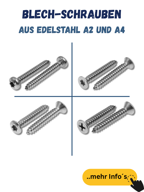 Blechschrauben Edelstahl