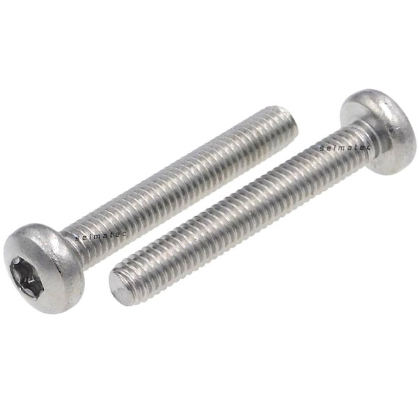 Linsenkopfschrauben TX Edelstahl A2 ISO 14583