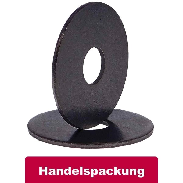 Karosseriescheiben Edelstahl A4 schwarz #9054