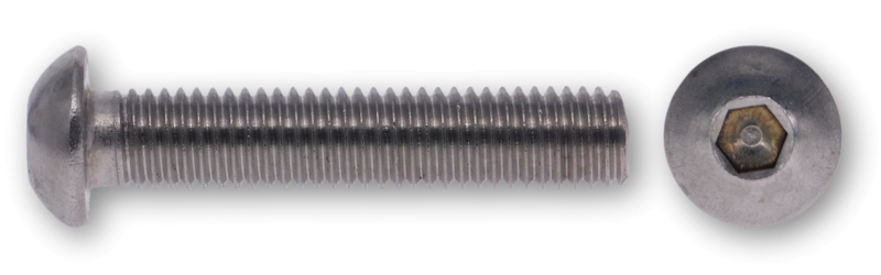 ISO 7380-1 Flachrundschrauben Innensechskant Edelstahl A2
