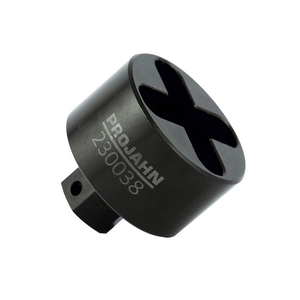 Steckschlüssel 3/8" mit Kreuz und Sechskantschlüsselhilfe SW 22 für Gerüstbau