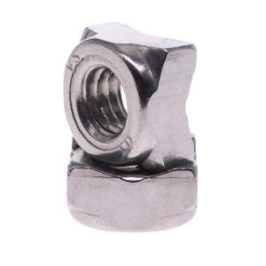 Schweißmutter aus Edelstahl A2 vierkant DIN 928