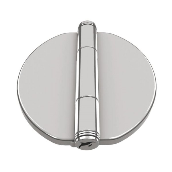 Scharnier mit Schnappabdeckung Edelstahl A4 65 x 70 x 2,0 mm #814823