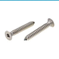 Blechschrauben Form C Senkkopf mit Innensechsrund TX Edelstahl A2 ISO 14586 Blechschrauben Form C Senkkopf mit Innensechsrund TX Edelstahl A2 ISO 14586