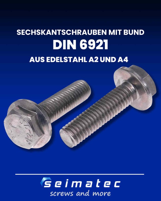 Sechskantschrauben mit Bund DIN 6921