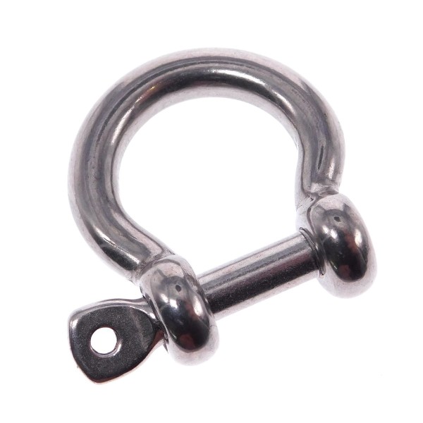 Rundschäkel geschweift Edelstahl A4 #082220