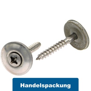 Spenglerschrauben 2tlg. A2 PZ mit Dichtscheibe 20 mm