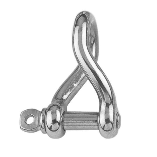 Rundschäkel gedreht mit Schraubbolzen Edelstahl A4 #082960